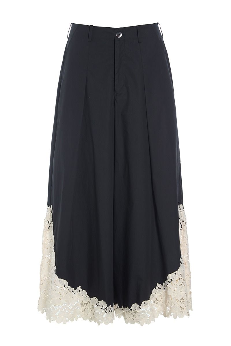 SALE  Bitte Kai Rand Paper Poplin Trousers - Black/Cream - Sizes: S M