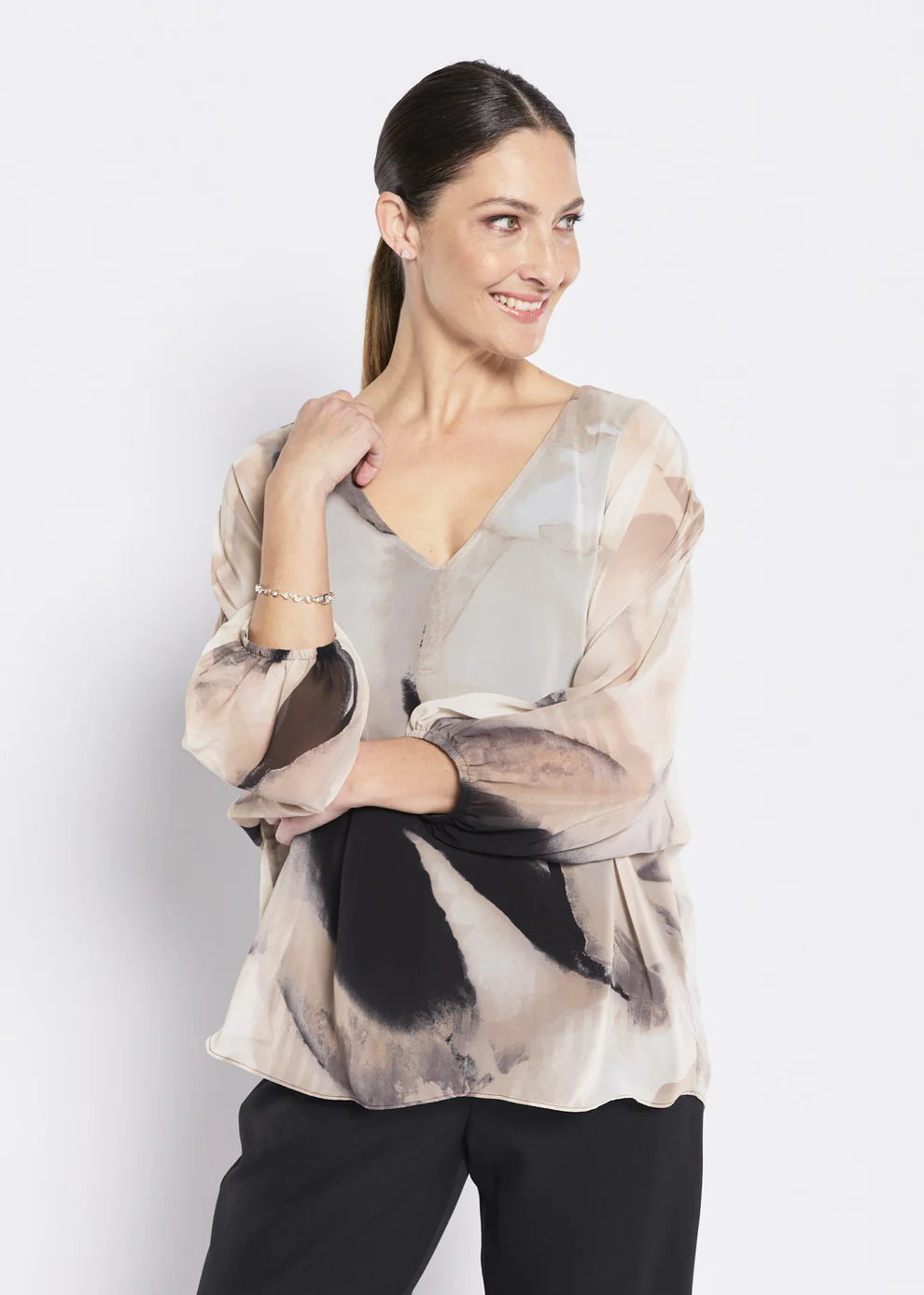SALE Philosophy "Crest" Vintage Chiffon Blouse - 12  18
