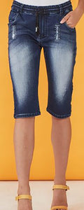 SALE  New London Jeans  "Dundee" Hybrid Track Short   Blue Denim - Sizes:  M  L