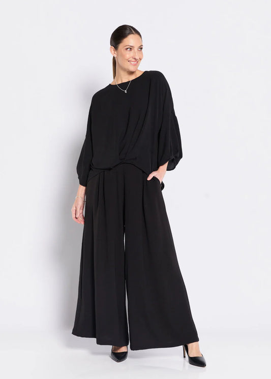 Philosophy "Franco" Ultra-Wide Leg Pant - Black - Sizes: 10 12 14 16