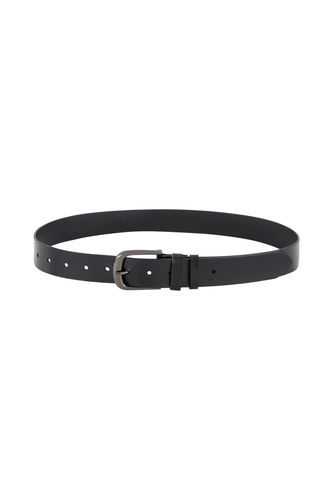 Verge  Black Soho Leather Belt - Sizes: S/M