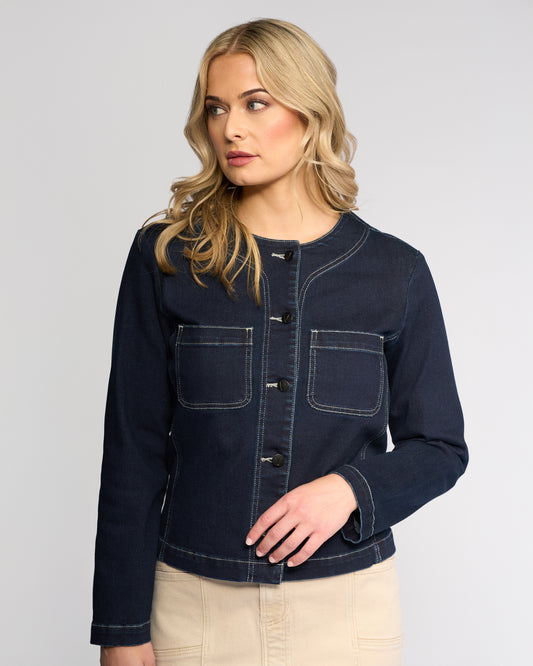 Vassalli "Cable Jacket" - Ink Denim - Sizes:8 10 14 16