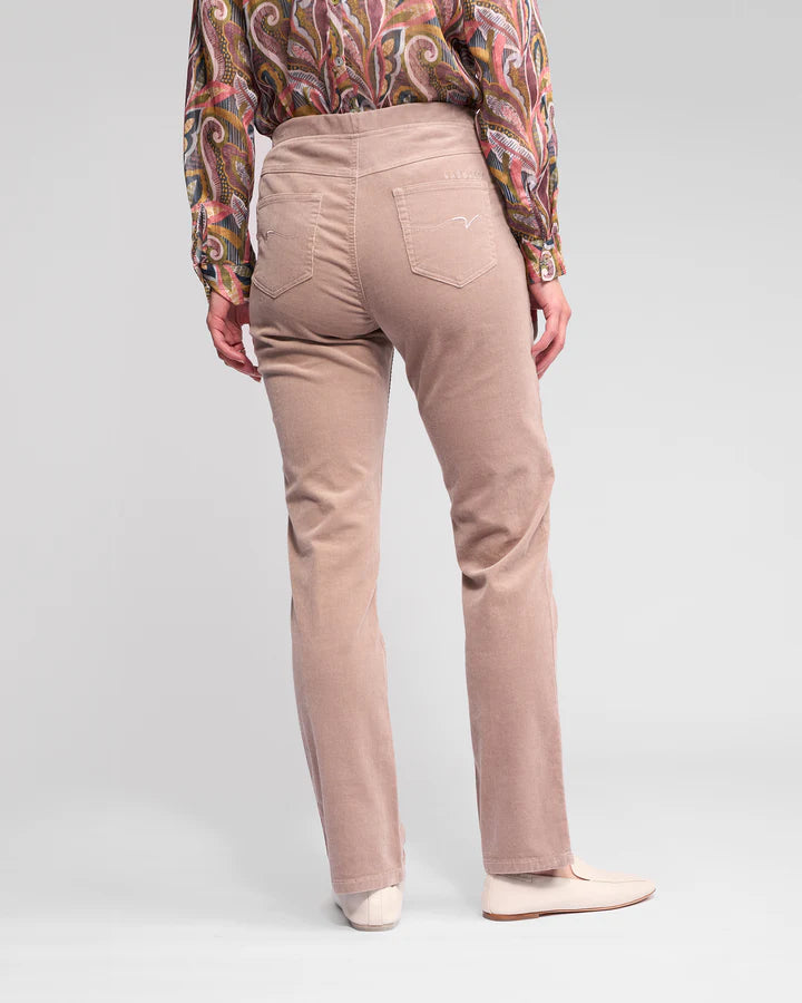 Vassalli "Bay Cord Pull On Pant" - Twig - Sizes:  16
