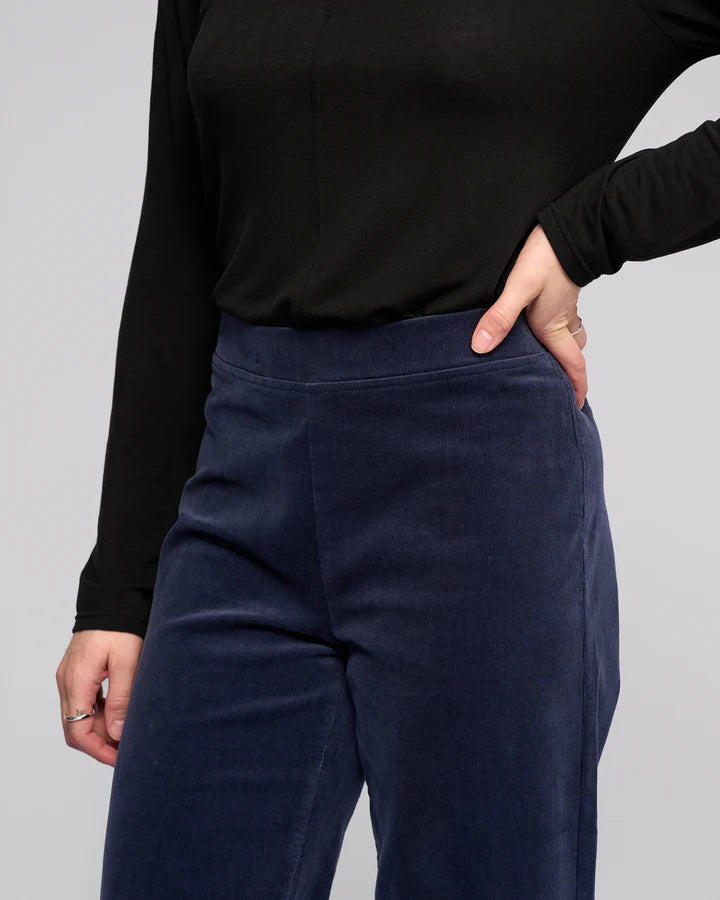 Vassalli "Loft Cord Pull On Pants" - Slate - Sizes: 12 14 16