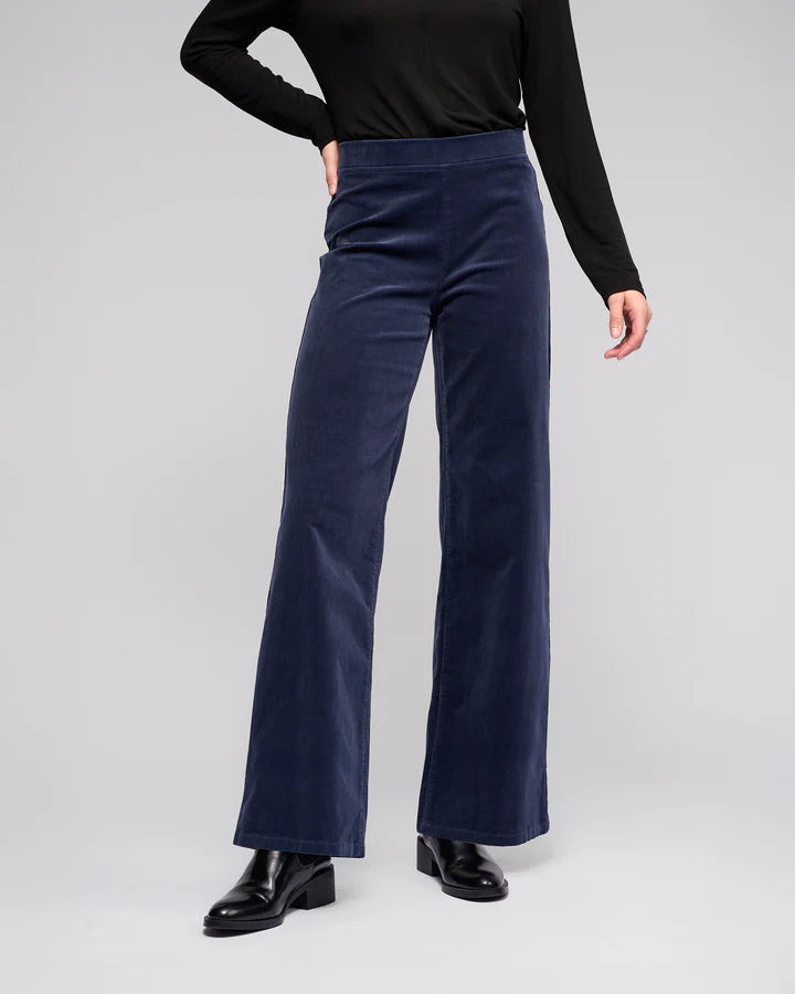 Vassalli "Loft Cord Pull On Pants" - Slate - Sizes: 12 14 16