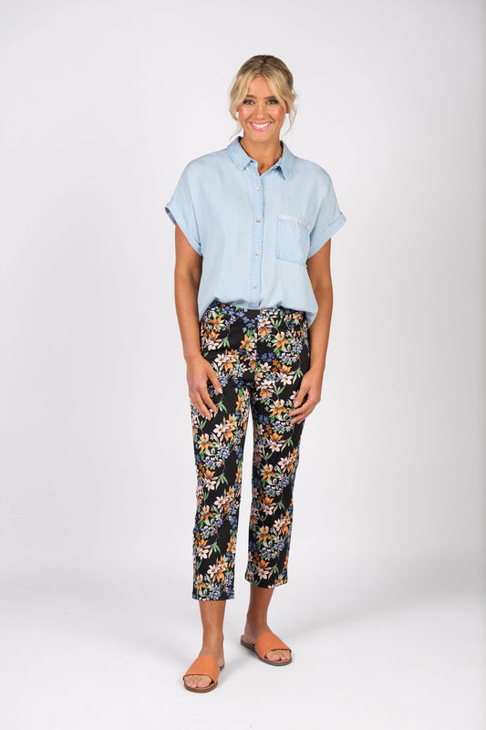 Vassalli    Sierra 7/8 Pant - Grove Print   -   Sizes: 10 14