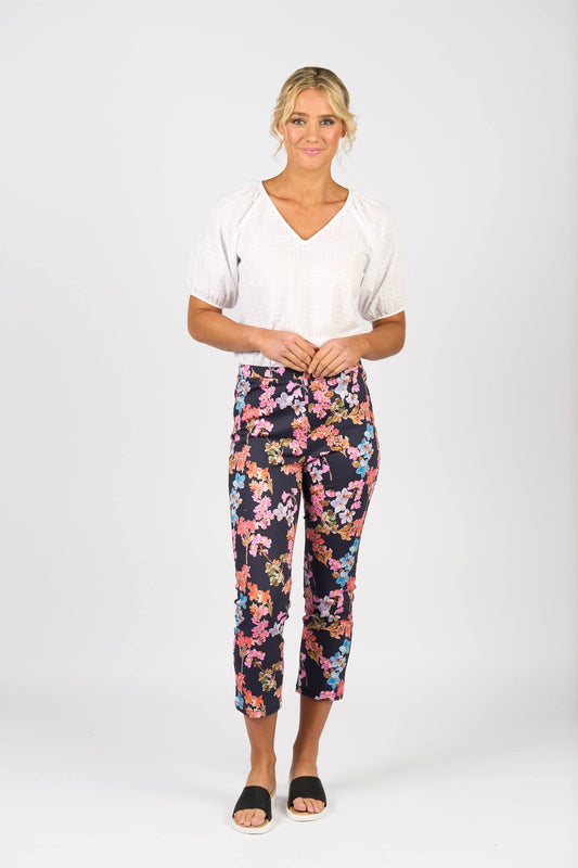 Vassalli Sierra 7/8 Pant - Willa Print - Sizes: 10 12 14