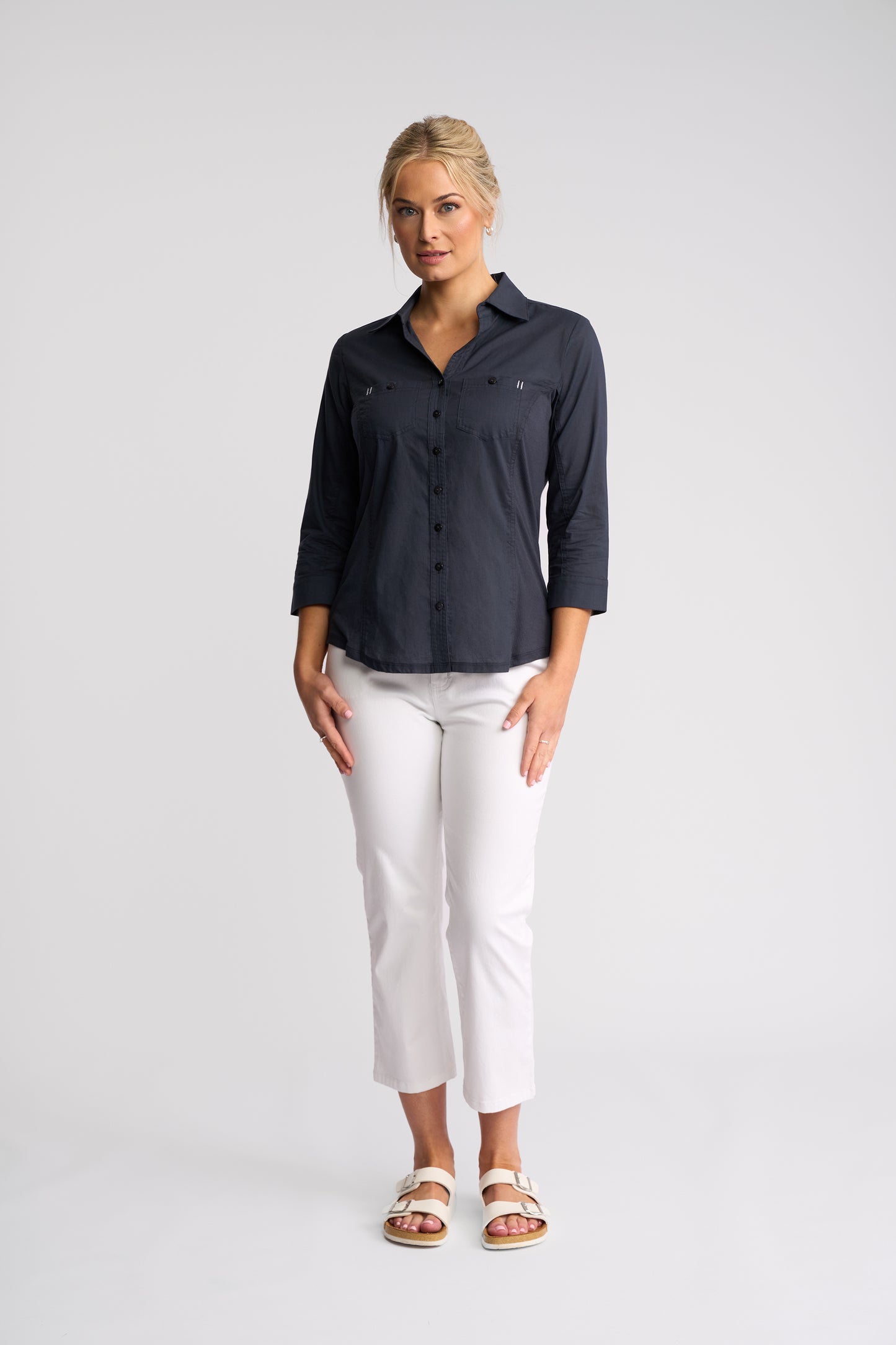 Vassalli "Isla Shirt" - Ink - Sizes: 8 10 12 14 16 18
