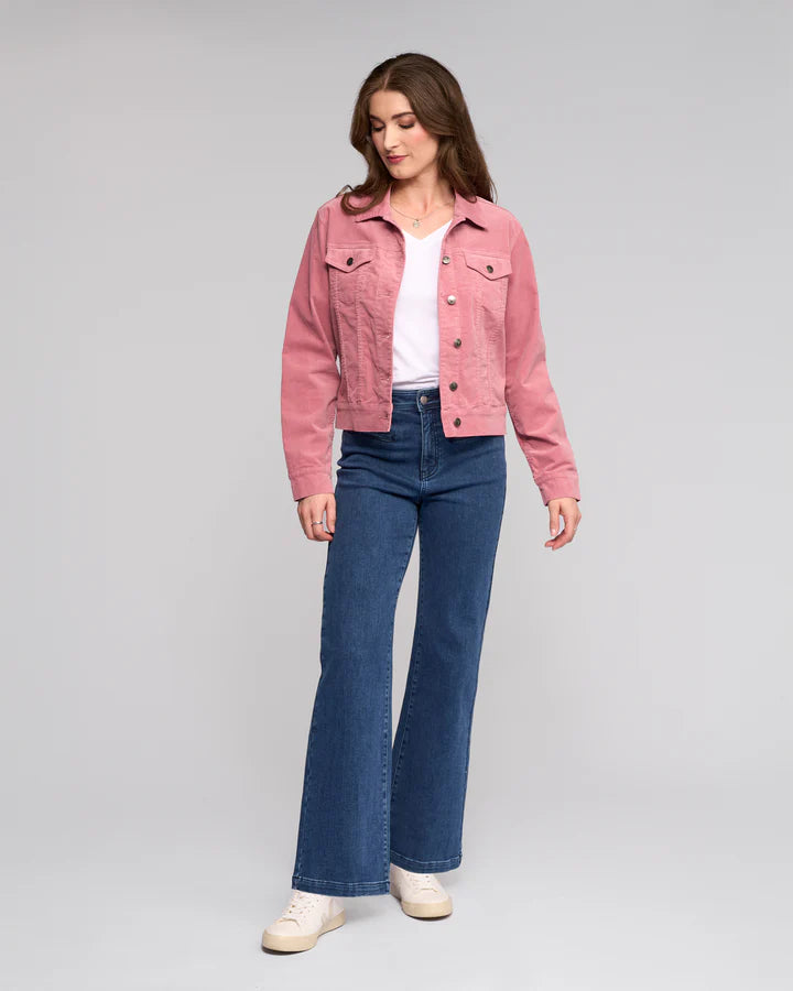 Vassalli "Core Cord Jacket" - Dusky Pink - Sizes: 8  12