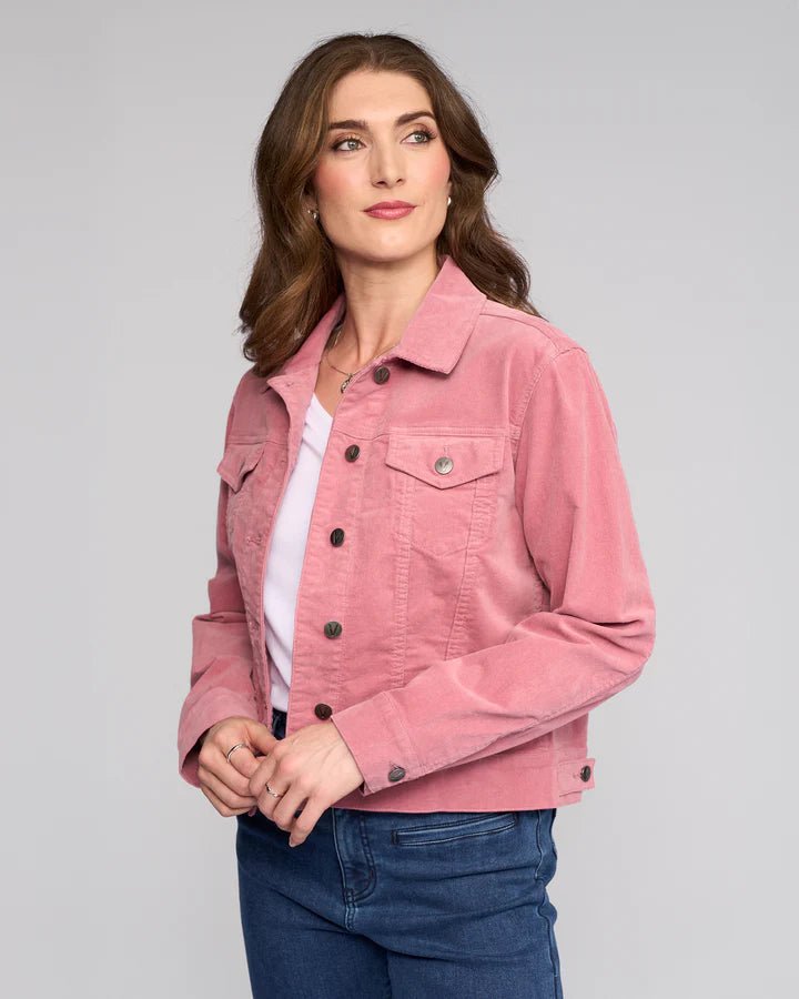 Vassalli "Core Cord Jacket" - Dusky Pink - Sizes: 8  12