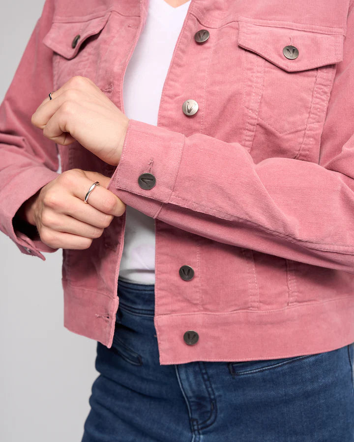 Vassalli "Core Cord Jacket" - Dusky Pink - Sizes: 8  12