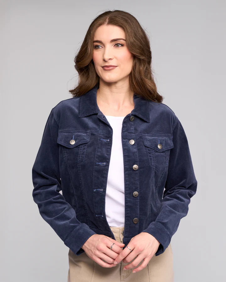 Vassalli "Core Cord Jacket" - Slate - Size:  12