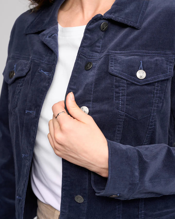 Vassalli "Core Cord Jacket" - Slate - Size:  12