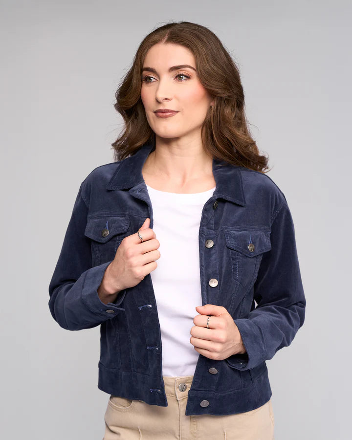 Vassalli "Core Cord Jacket" - Slate - Size:  12