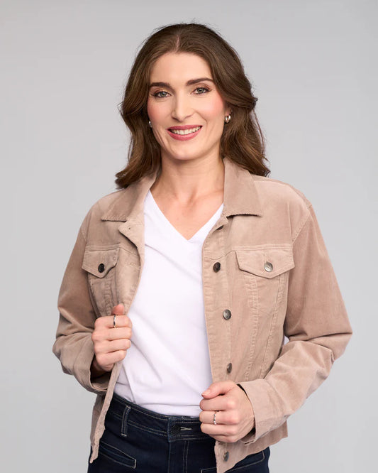 Vassalli "Core Cord Jacket" - Twig - Sizes: 10 12 16