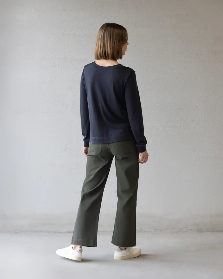 Vassalli "Remy Merino Top" - Midnight - Sizes: 10 12 16