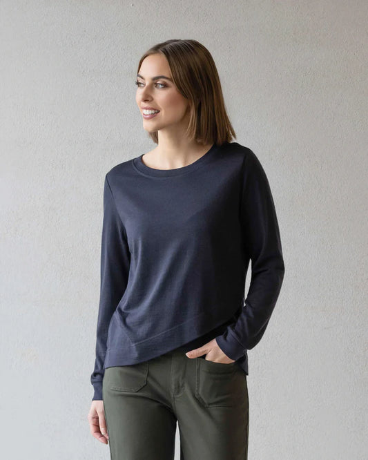 Vassalli "Remy Merino Top" - Midnight - Sizes: 8 10 12 16