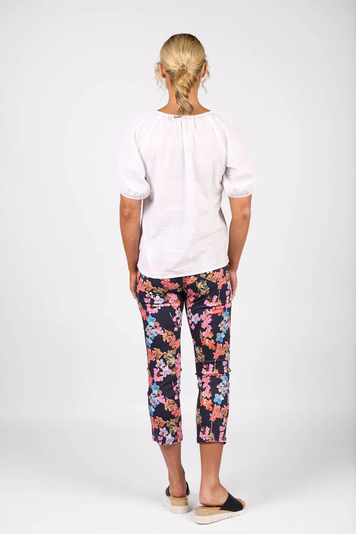 SALE   Vassalli    "Pitch Top" - White Check   -   Sizes: 10  14 16