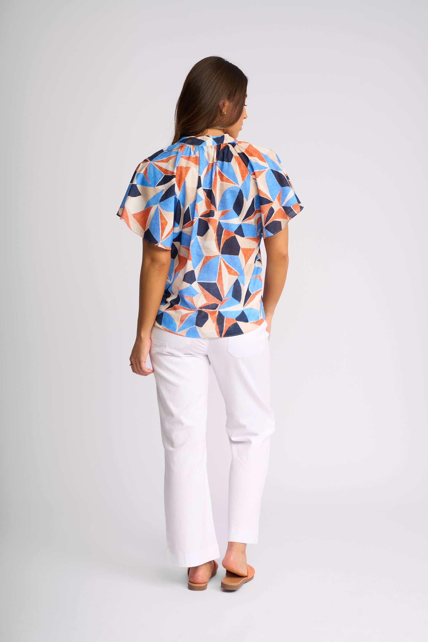 Vassalli  "Nyla" Top - Row Print - Sizes: 8 10 12 14