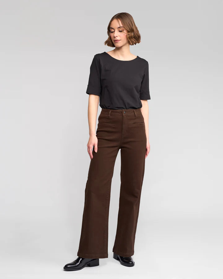 Vasssalli Peace Jean - Chocolate - Sizes: 8 10 16