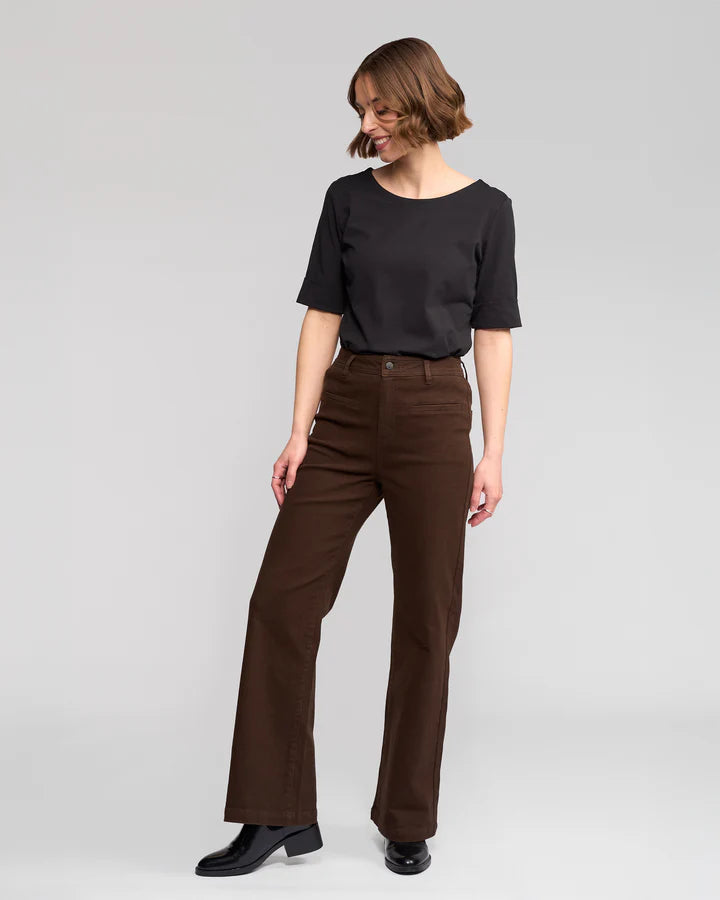 Vasssalli Peace Jean - Chocolate - Sizes: 8 10 16