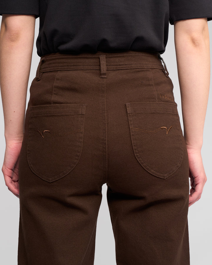 Vasssalli Peace Jean - Chocolate - Sizes: 8 10 16