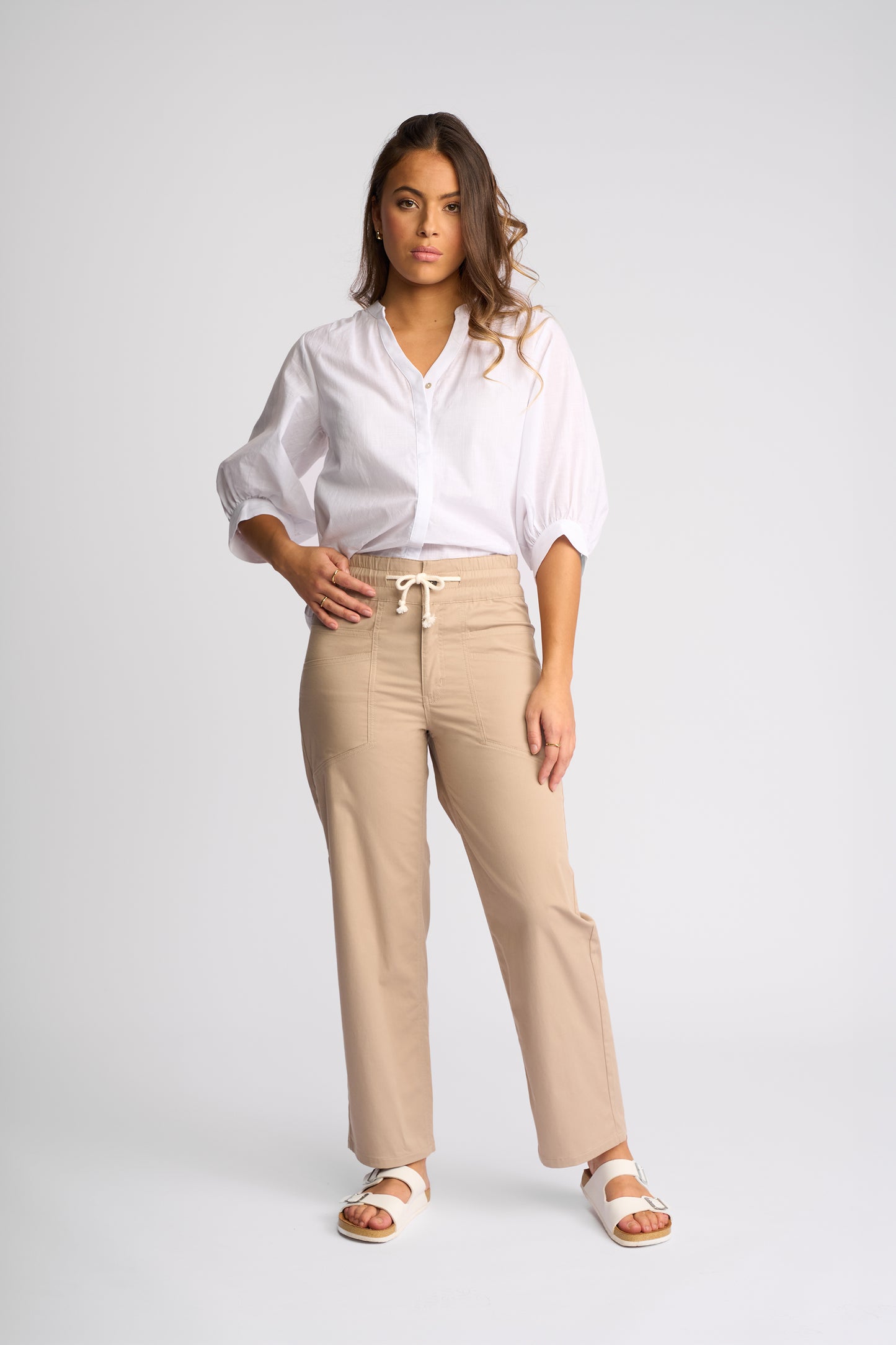Vassalli "Avon Pant" - Sand - Sizes: 8 12 14