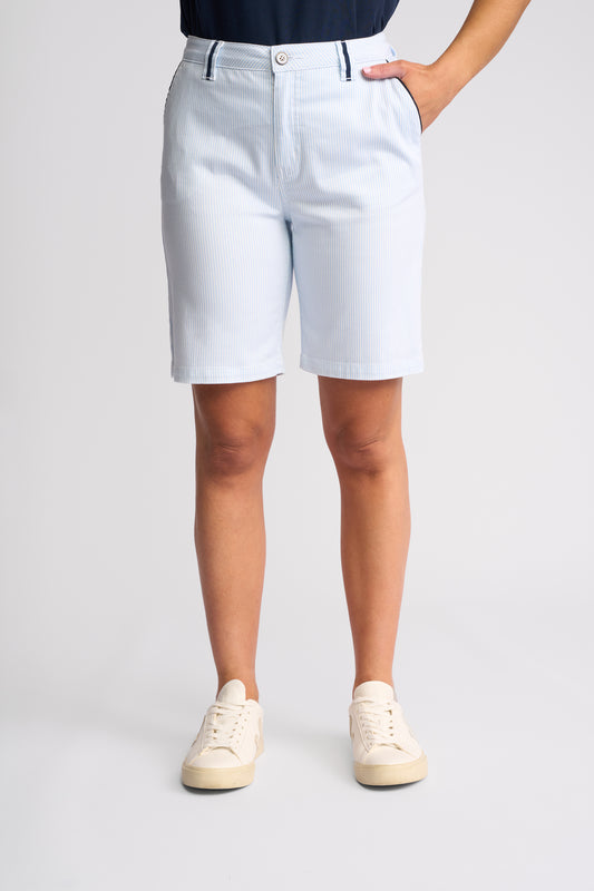Vassalli "Orion Short" - Blue Stripe Denim - Sizes: 8 10 12