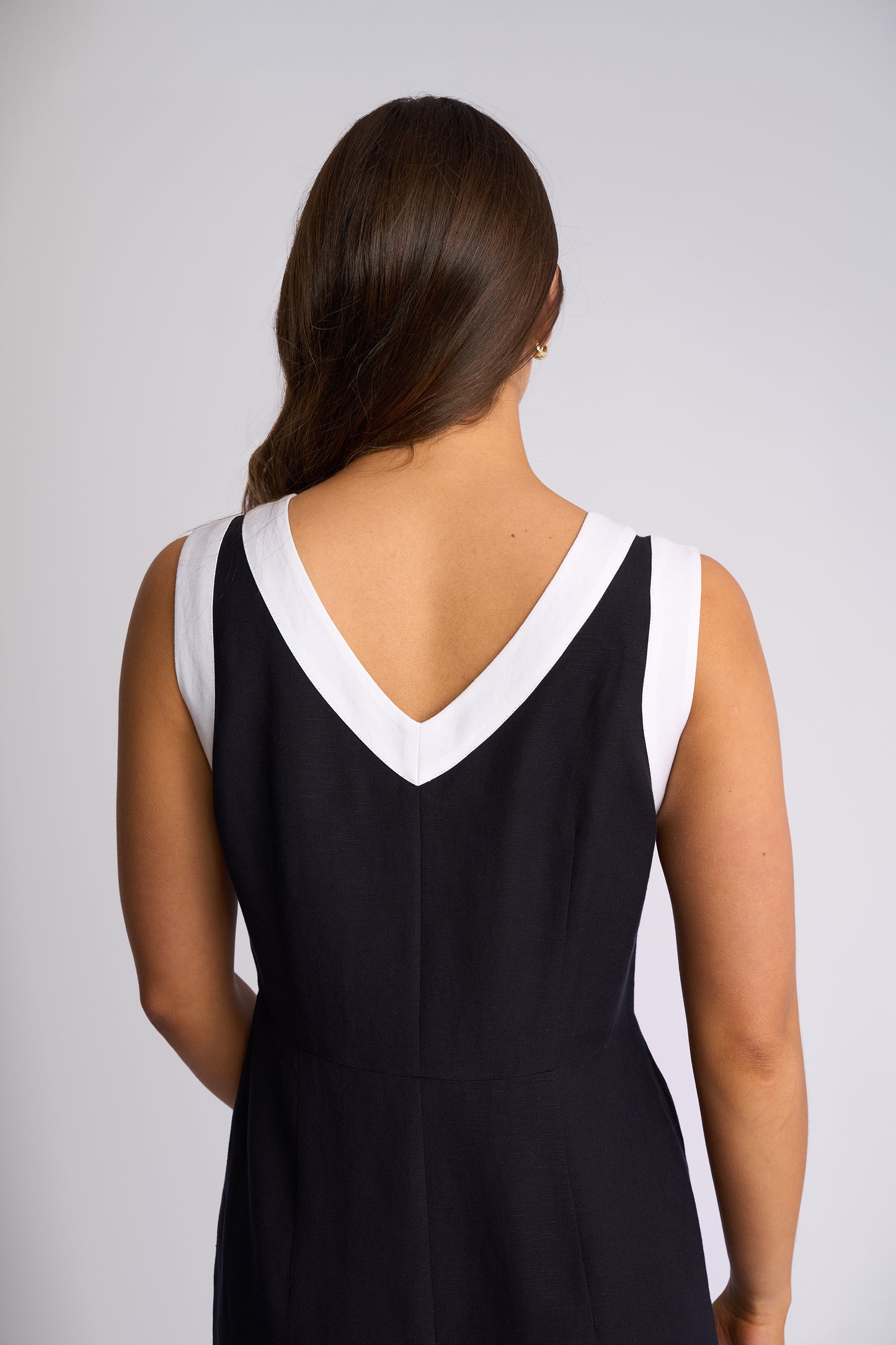 Vassalli "Oak" Dress - Ink/White - Sizes: 8 10 12 14 16