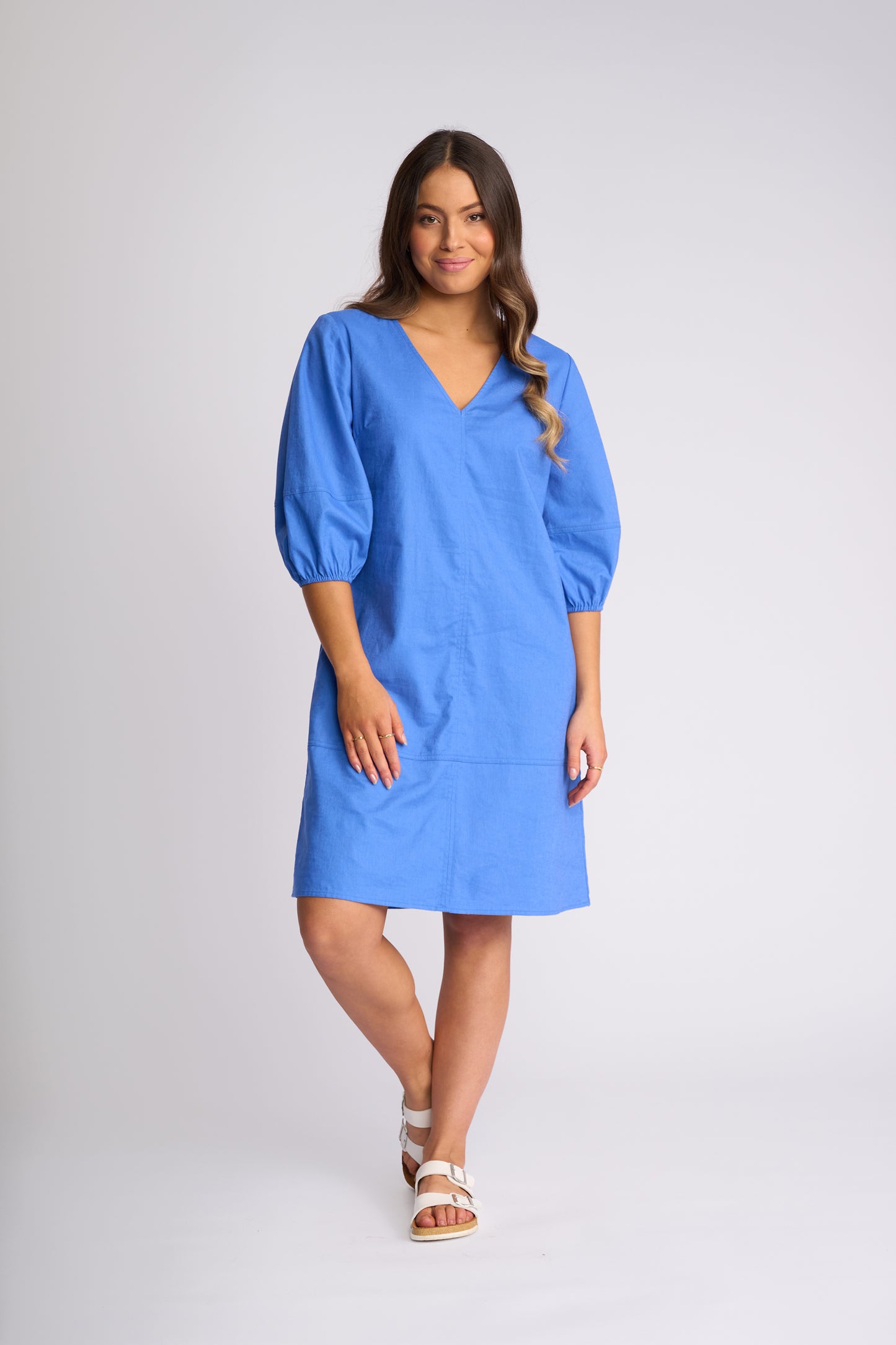 Vassalli "Newman" Dress - French Blue - Sizes: 8 10 12 14 16