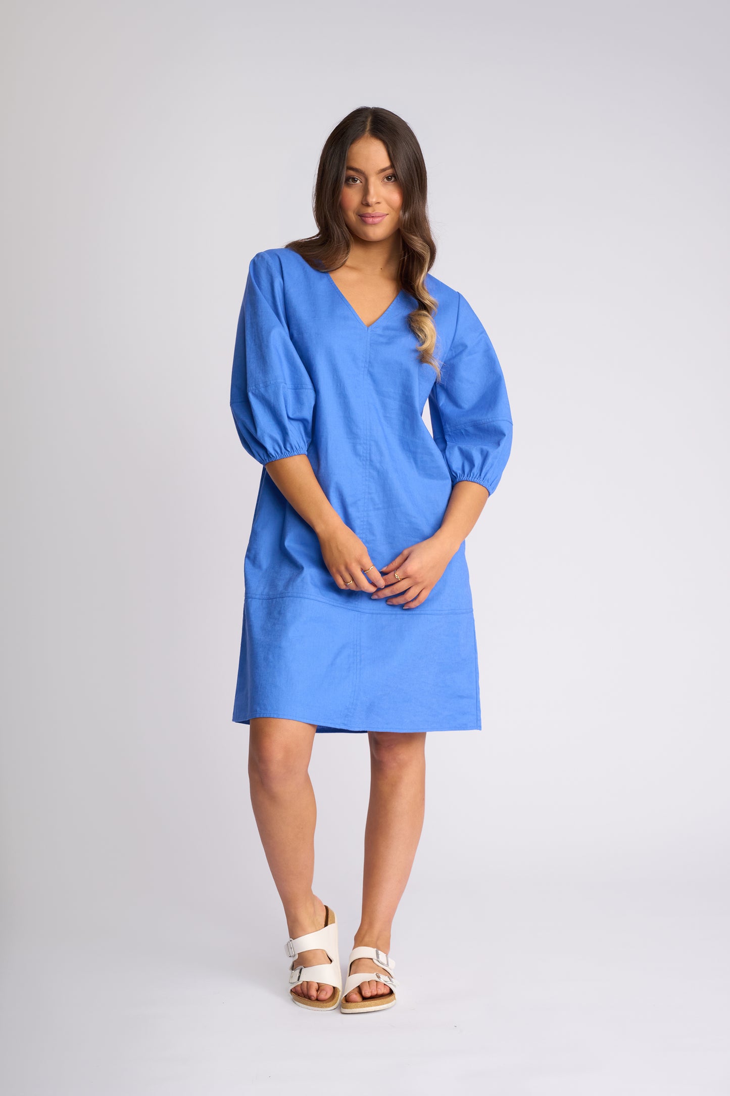Vassalli "Newman" Dress - French Blue - Sizes: 8 10 12 14 16