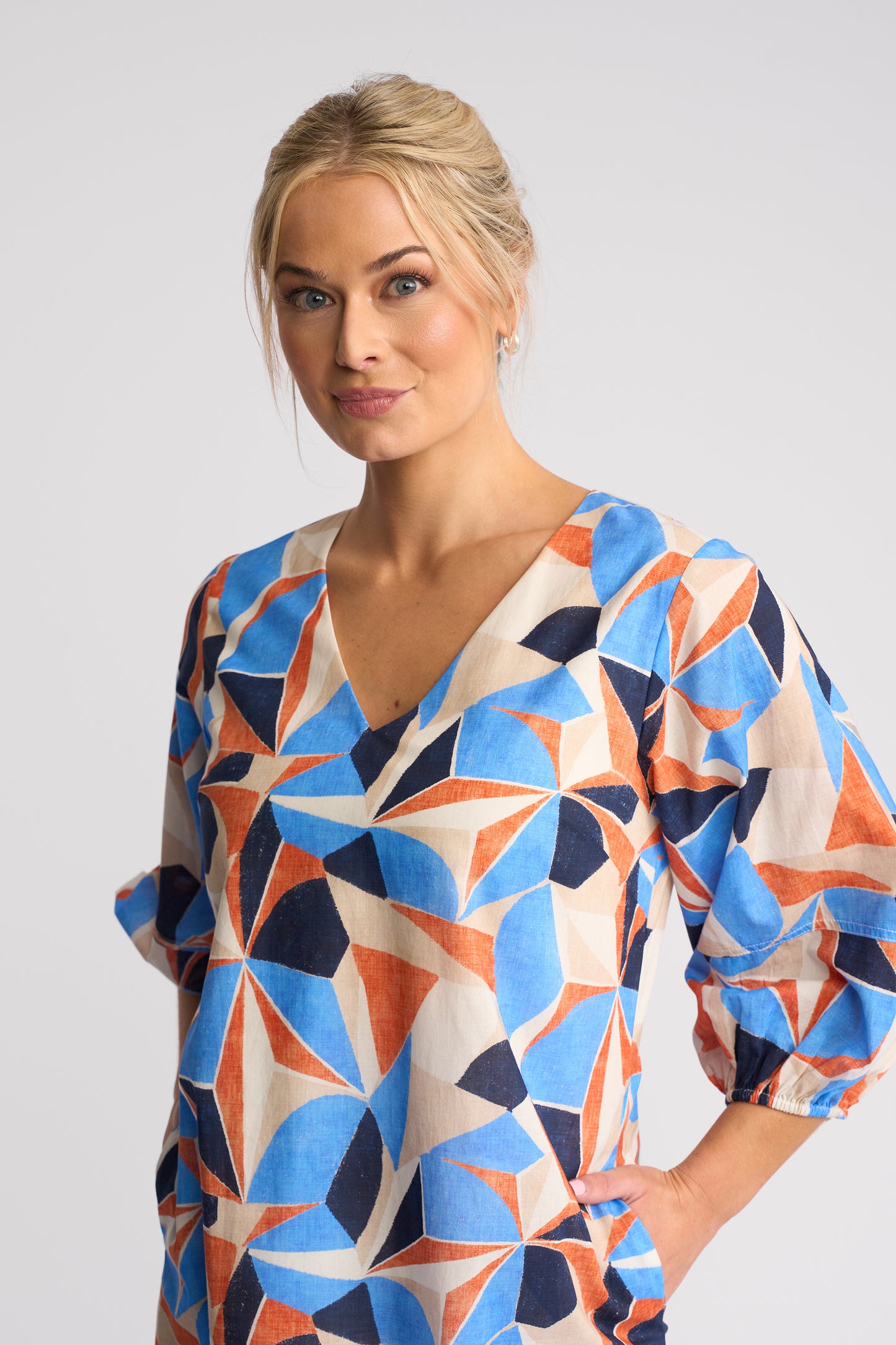 Vassalli "Newman" Dress - Row Print - Sizes: 8 10 12 14 16