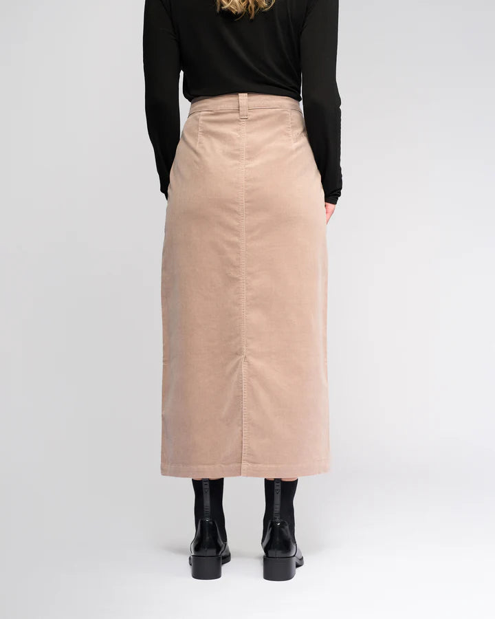 Vassalli "Lane Cord Skirt" - Twig - Sizes:  10 12 14 16