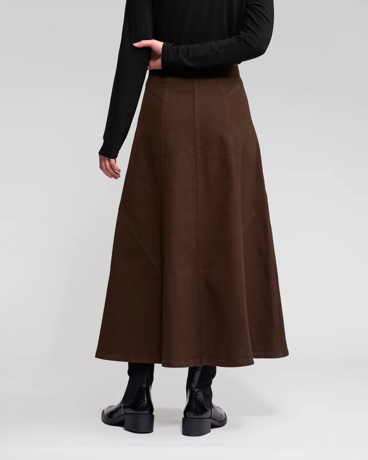 Vassalli "Akari Skirt" - Chocolate - Sizes: 12 14 16 18