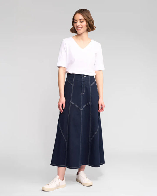 Vassalli "Akari Skirt" - Ink Denim - 10 12 14 16 18