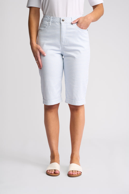 Vassalli "Custom Short" - Blue Gingham - Sizes: 8 10 16