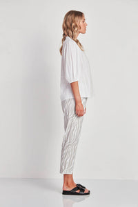 SALE   Verge    "Zion Pant"    Pumice & White  -  Size:  8