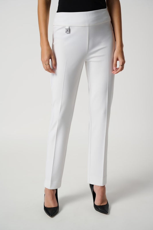 Joseph Ribkoff   Classic Slim Pant   White  - Sizes:  8