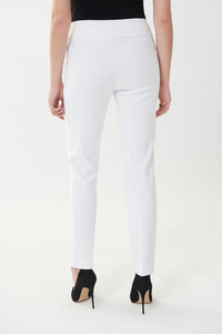 Joseph Ribkoff   Classic Slim Pant   White  - Sizes:  8