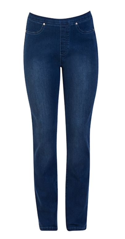 Vassalli   Pull On Slim Jean   BLUE DENIM   -   Sizes:  8