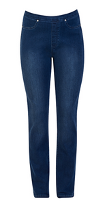 Vassalli   Pull On Slim Jean   BLUE DENIM   -   Sizes:  8  12  14  16  18