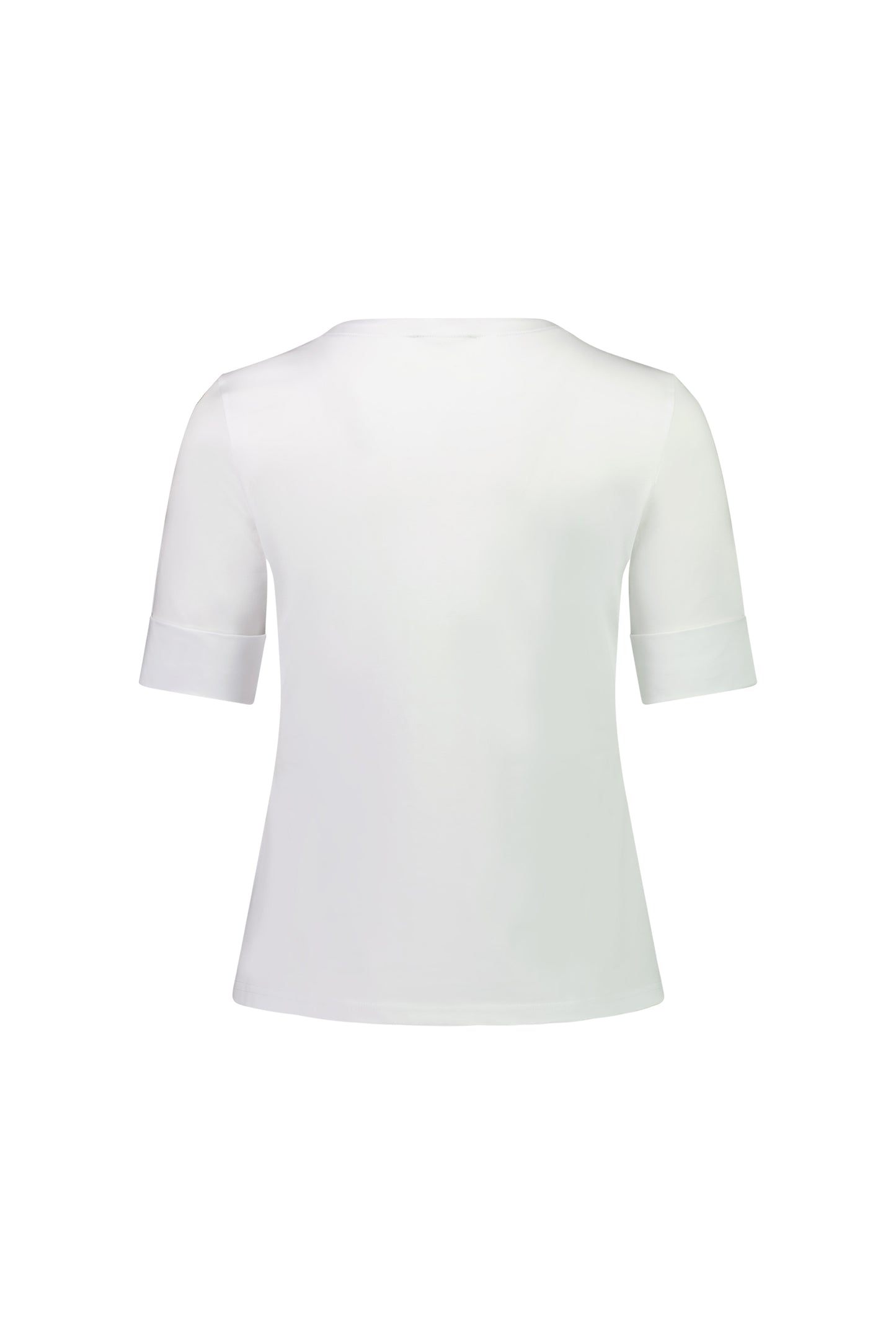 Vassalli    V Neck Elbow Tee   White  -  Size: 16