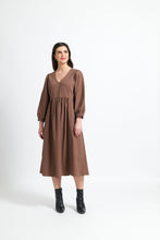 Load image into Gallery viewer, SALE  Foil   &quot;Dress Release Dress&quot;   Carob   -   Size:  12