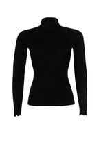 Load image into Gallery viewer, Loobie&#39;s Story    Funnel Neck Knit   Black  -  Size:  XS