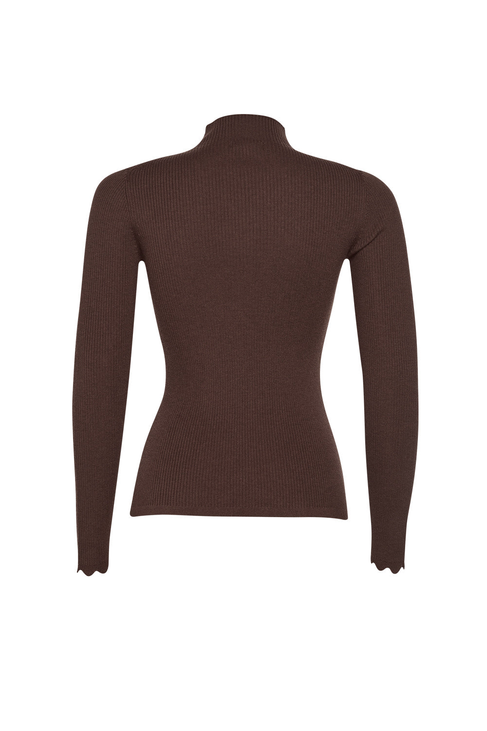 SALE   Loobie's Story    Chocolate Funnel Neck Knit   -   Sizes:   S  XL