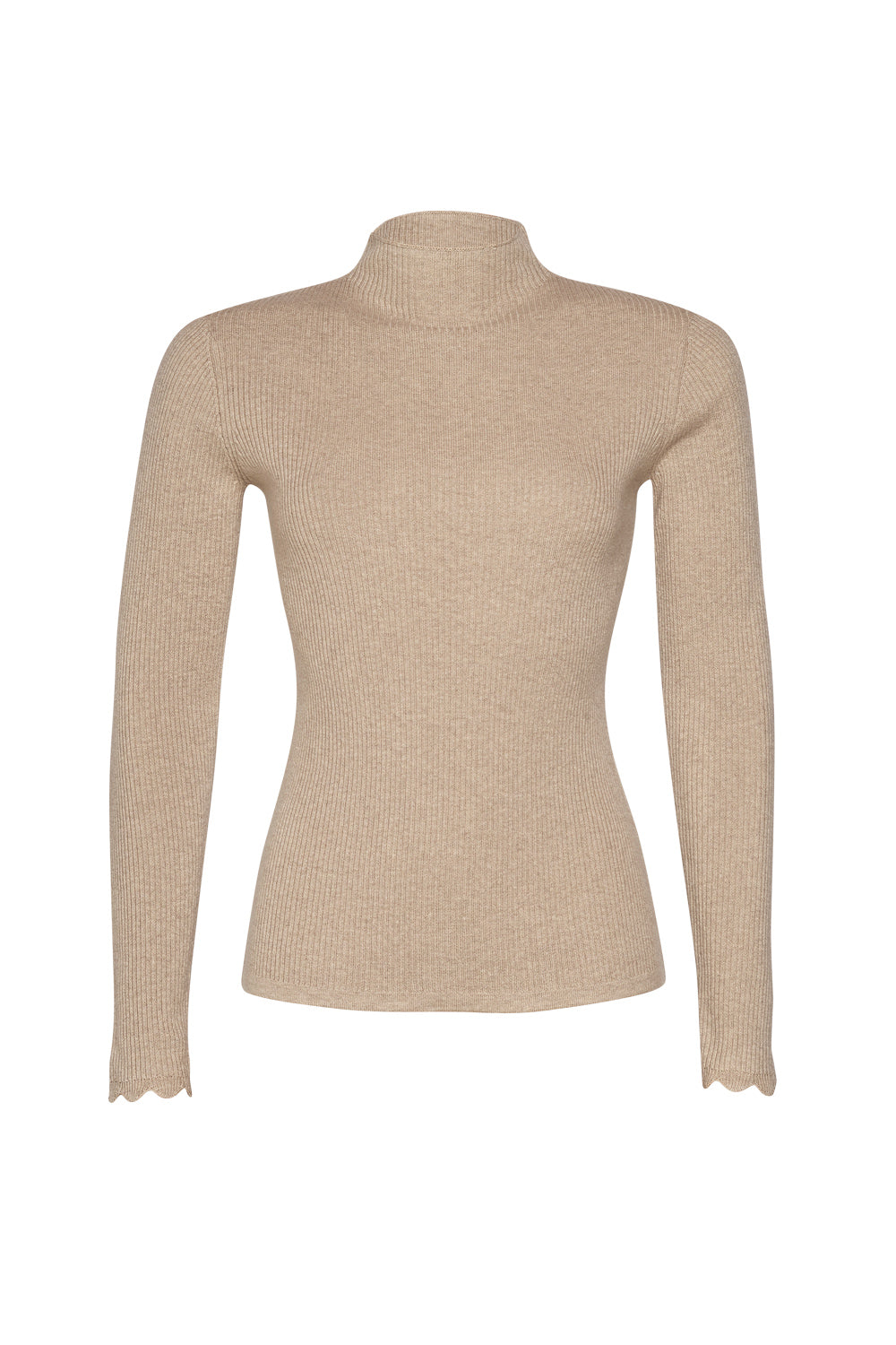 SALE  Loobie's Story   "Deneuve Funnel Neck"   Soft Sand  -  Sizes:   XS  XL