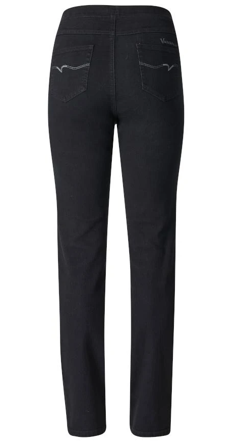 Vassalli      Pull On Slim Jean   BLACK  -  Size:  8