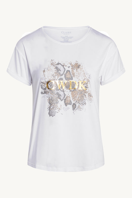 SALE Claire Woman  "Aiofe Tee Shirt"  Snakeskin  Print - Size:  10